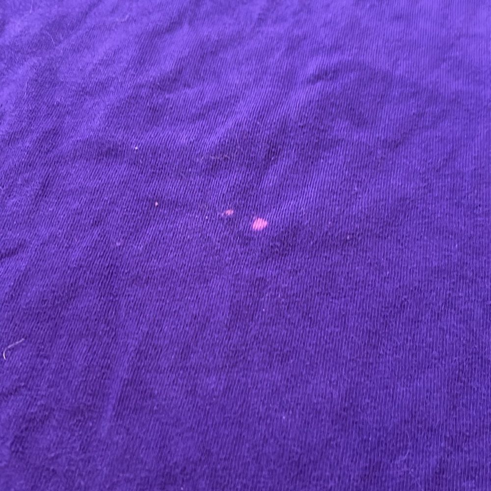 Kansas state Purple Long Sleeve Shirt with Logo -some stains - Picture 3 of 8